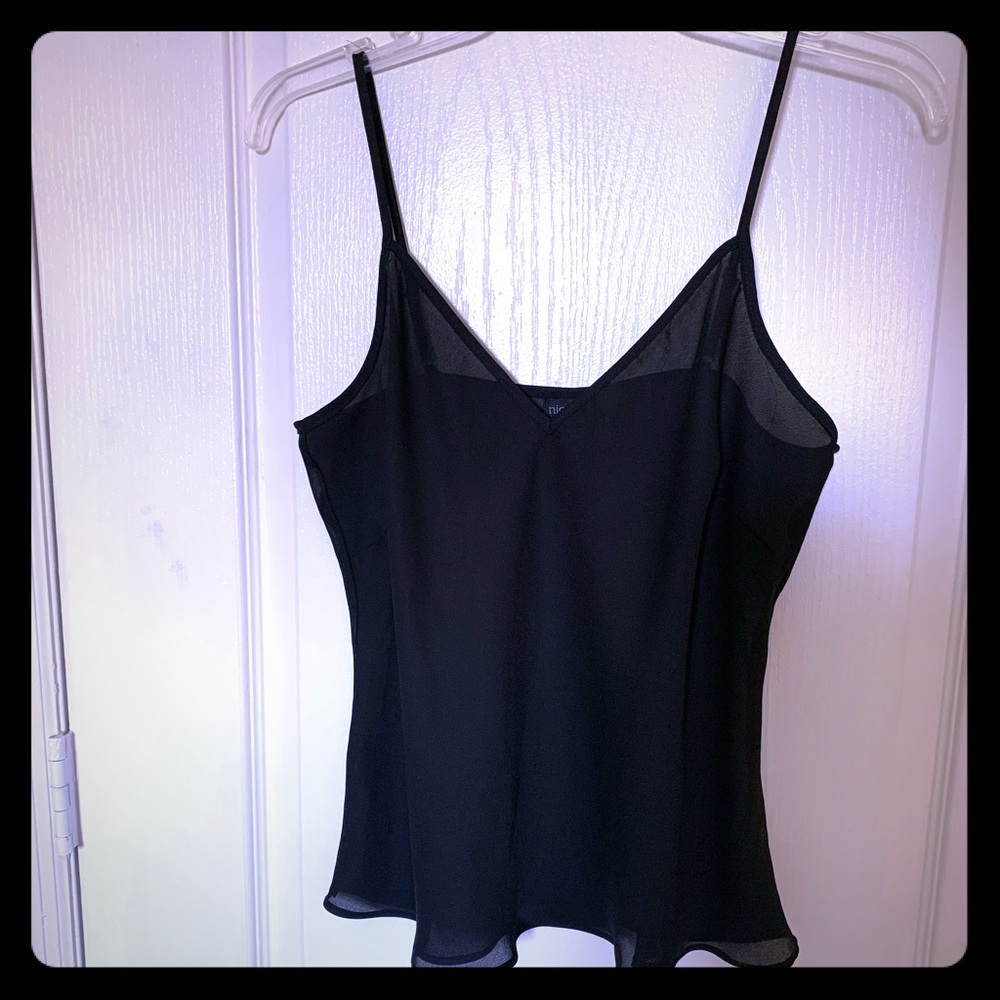 Black tank top
